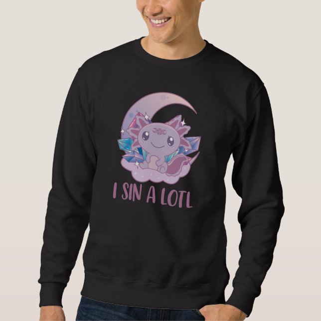 Moletom Kawaii Pastel Coca Gótico Gótico-Gótico Axolotl (Frente)