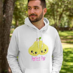 Moletom Kawaii Pear Casal Perfeito Par Funny Pun