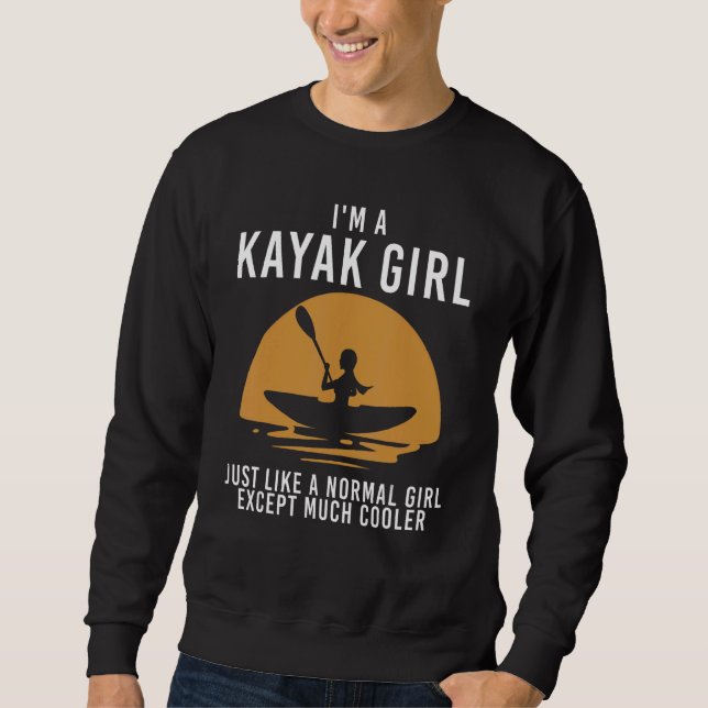 Moletom Kayak For Women Girls Kayaking Kayak  9 (Frente)