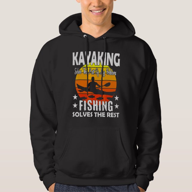 Moletom Kayaking Resolve A Maioria Dos Meus Problemas Pesc (Frente)