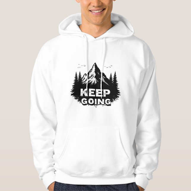 Moletom Keep Going – Tipografia Motivacional Minim (Frente)