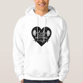 Moletom Keep Moving Black Heart Hoodie – Minimal Motivatio