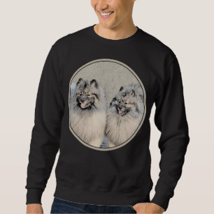 Moletom Keeshond Brothers Painting - Arte Original de Cach