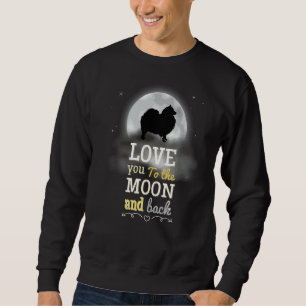 Moletom Keeshond Dog Amor À Lua