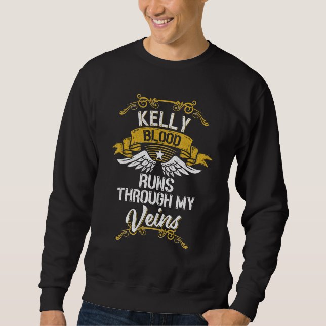 Moletom Kelly Blood Atravessa Minhas Veias (Frente)