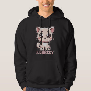Moletom Kennedy Cute Kitty Cat Design para o nome feminino