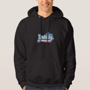 Moletom Kentucky Map State American Flag 4º Do Orgulho De