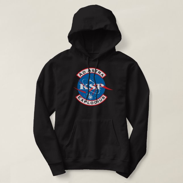 Moletom Kerbal KSP Ad Astra Explodius Classus T Shirt (Frente do Design)