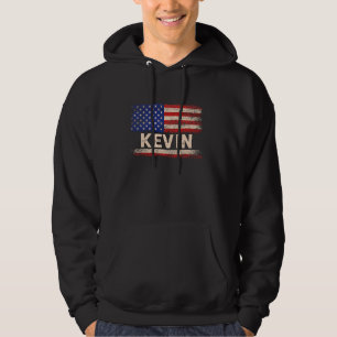 Moletom Kevin First Name Shirt Kevin Name American Flag