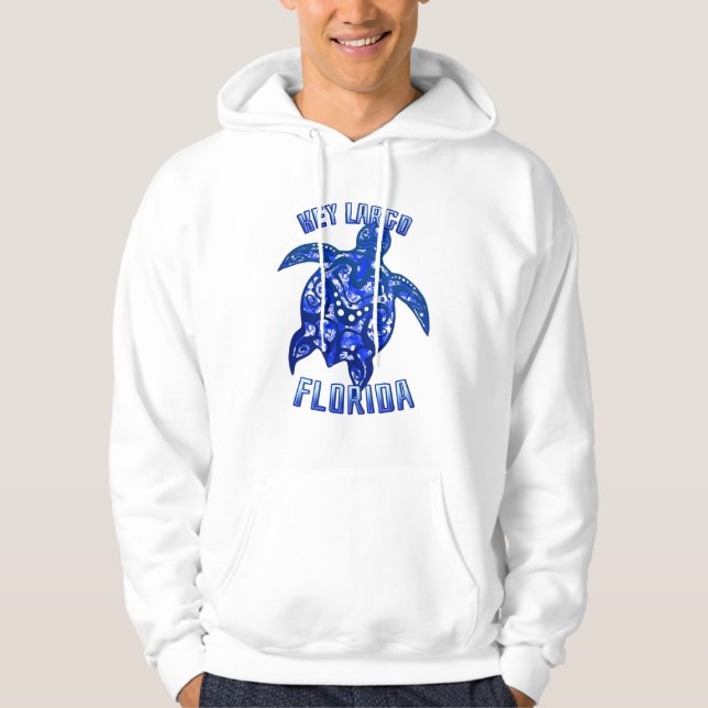 Moletom Key Largo Florida Vacation Tribal Turtle (Frente)