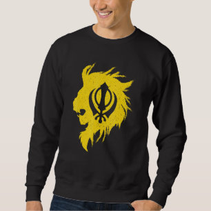 Moletom Khanda Lion Kaur Punjabi Sikhism Sikh