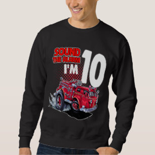 Moletom Kids Fire Truck Eu tenho 10 anos Bombeiro 10