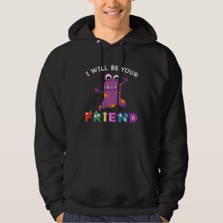 Moletom Kids Friendship Monster I Will Be Your Friend Stop