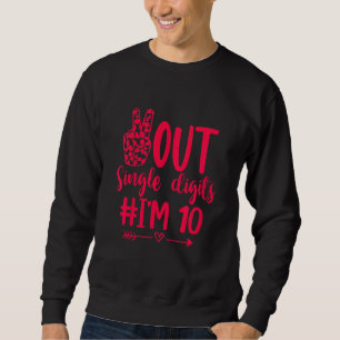 Moletom Kids Out Solteiro Digits I'm 10 Double Digits 10th