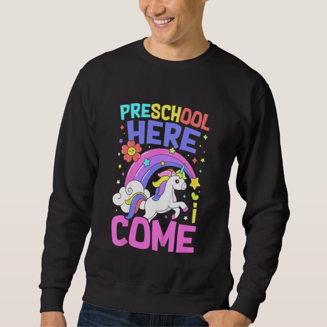 Moletom Kids Unicorn  Teacher Students Pre School Back To  (Frente)