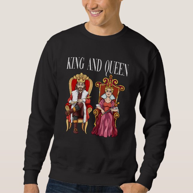 Moletom King with Queen with Crown on the Throne (Frente)