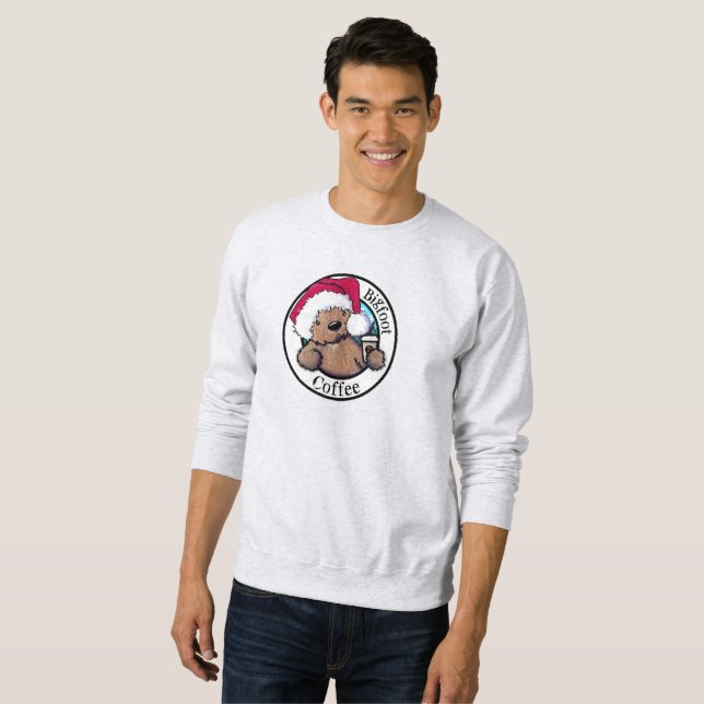 Moletom KiniArt Bigfoot Café - Camisola de Natal (Frente Completa)