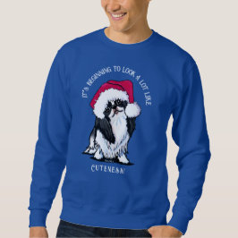 Moletom KiniArt Japonês Chin Christmas Sweatshirt