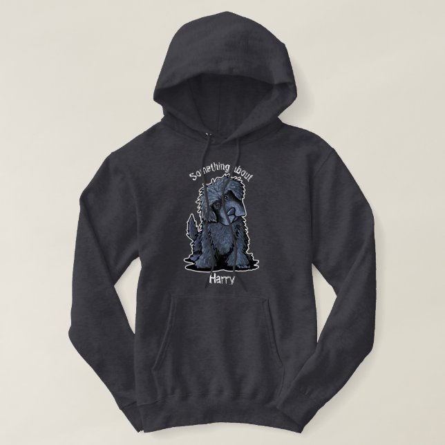 Moletom KiniArt Newfoundland Dog Capuz Personalizado (Frente do Design)