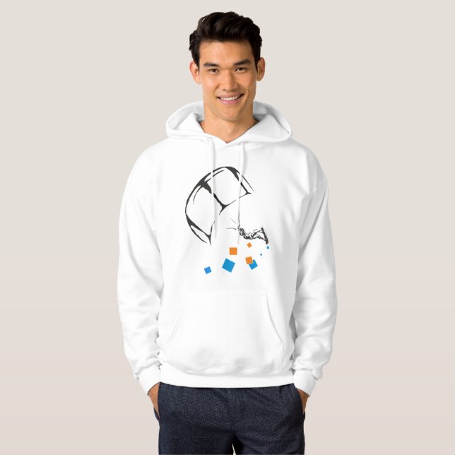 Moletom Kitesurfing equipa o design #1 (Frente Completa)