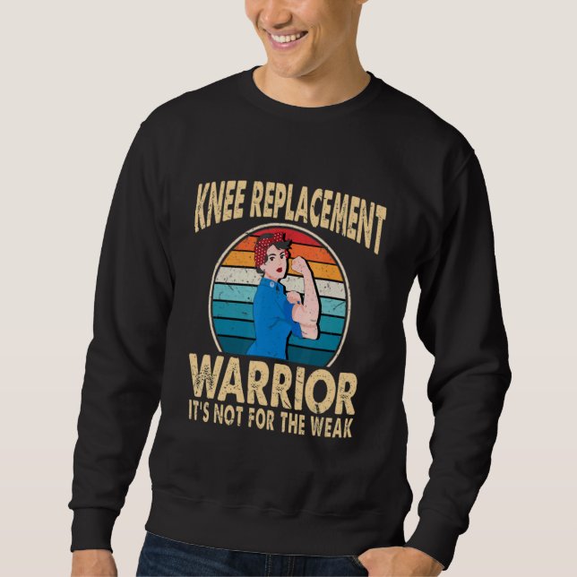 Moletom Knee Replacement Warrior Surgery Recovery Get Well (Frente)