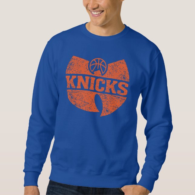 Moletom Knicks Wu Tang Azul e Laranja  (Frente)