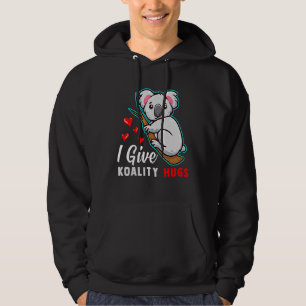 Moletom Koala dá Koality Hugs Pun Hearts Koala Grafik