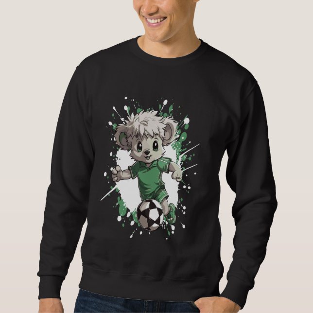 Moletom Koala Jogando Futebol Em Quadrinhos (Frente)