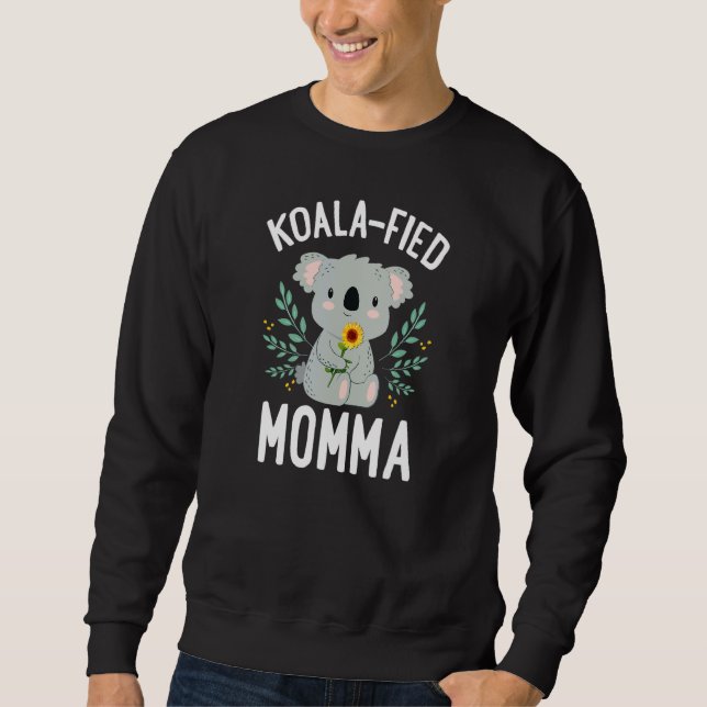 Moletom Koalafied Momma Koala Bear Sunflower Mãe (Frente)
