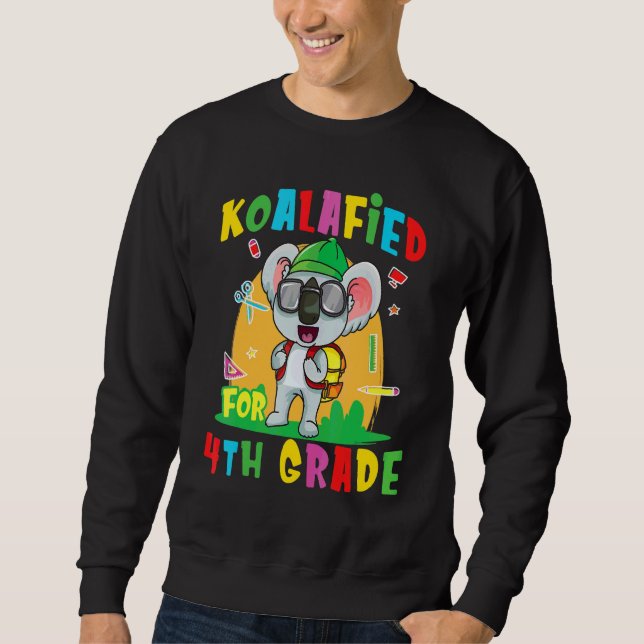 Moletom Koalafied Para 4ª Série Koala Urso De Volta à Esco (Frente)
