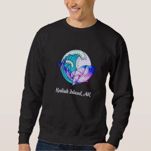 Moletom Kodiak Island Ak Japonês Paint Geométrico Orca Kil