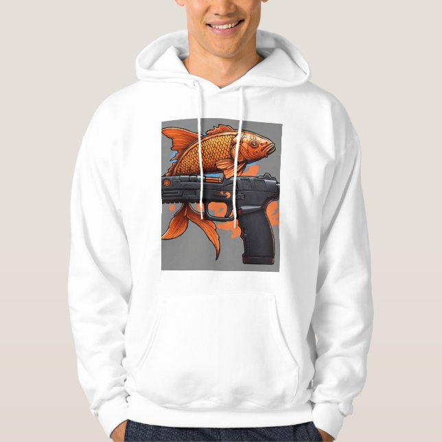 Moletom Koi Calibe Fish Design Hoodie T-Shirt (Frente)