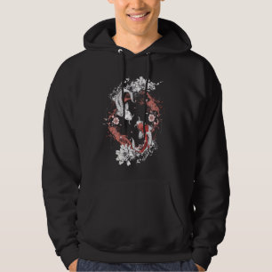 Moletom Koi Fish Art Japonês Estilo Círculo Design Zen Gra