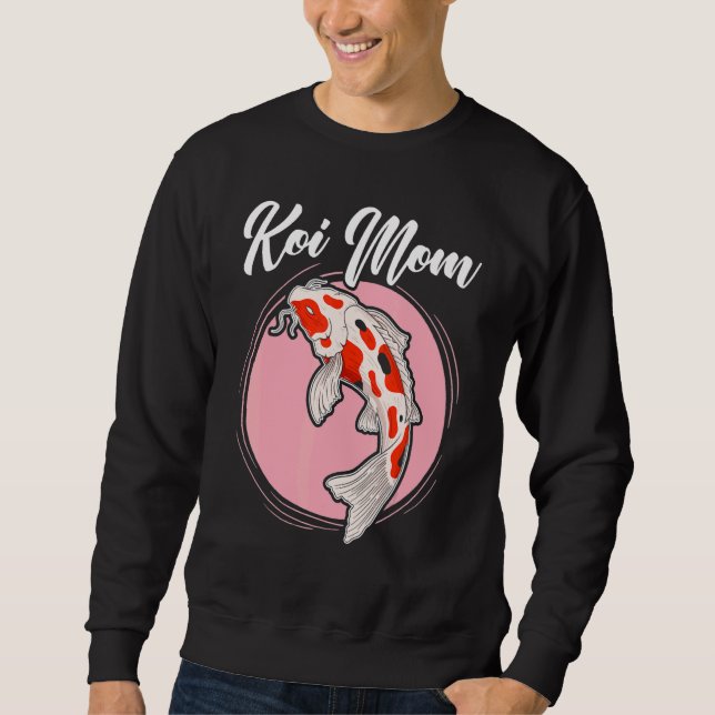 Moletom Koi Mãe Japonês Koi Carp Nishikigoi Fish Mães (Frente)