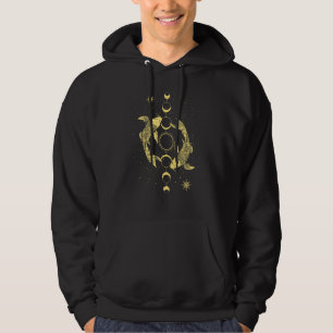 Moletom Koi Outfit Ying Yang Carp Sun Moon Phase Japan Sty