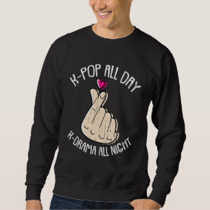 Moletom Kpop All Day Kdrama All Night K-Pop Coreano Finger
