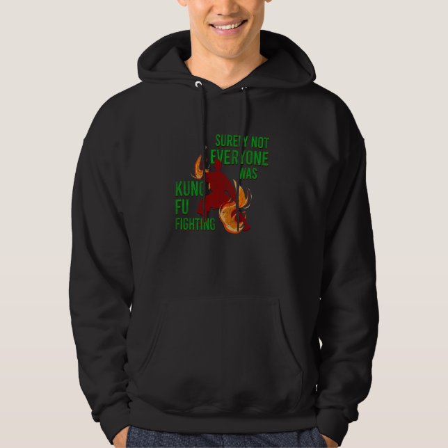 Moletom Kung Fu Lutando Certamente Nem Todos Eram Shaolin  (Frente)