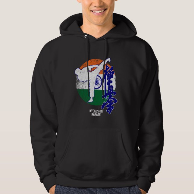 Moletom Kyokushin India Karate flag Kyokushinkai Do (Frente)