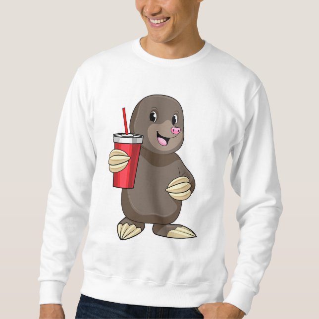 Moletom Lã com caneca de Bebendo (Frente)