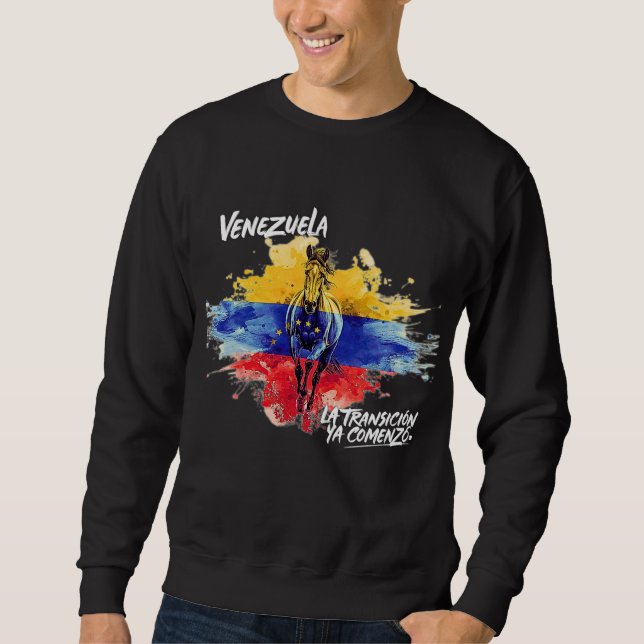 Moletom “La Transición ya comenzó” – Orgullo Venezolano (Frente)