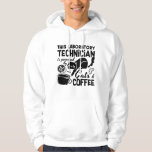Moletom Lab Tech Laboratory Technician Cats Coffee Science<br><div class="desc">This funny laboratory technician design for women and men who love their laboratory and chemist job. Show that you are a proud lab tech. On the motive is the quote Laboratory Technician Cats Coffee.</div>