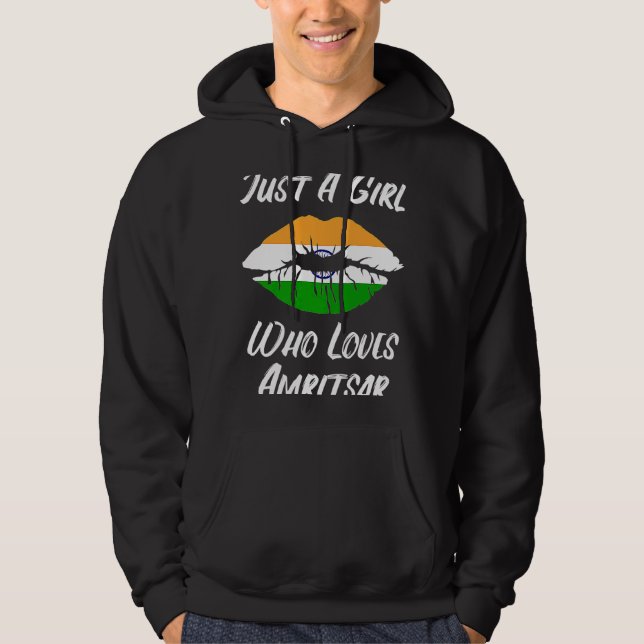 Moletom Lábios Amor Boca Bandeira Indiana Amritsar (Frente)