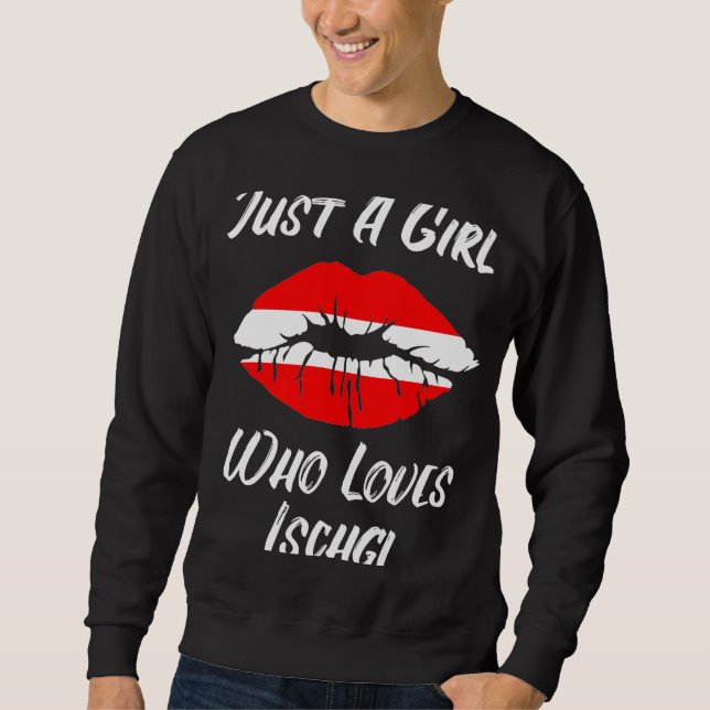 Moletom Lábios Mouth Love Austria Flag Ischgl (Frente)