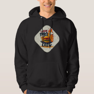Moletom Labor Day BBQ Crew Badge Design – Holiday Grill Il