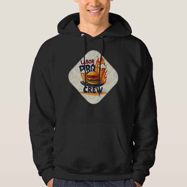 Moletom Labor Day BBQ Crew Badge Design – Holiday Grill Il (Frente)