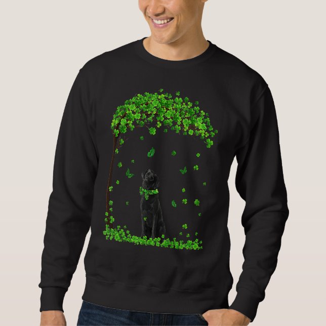 Moletom Labrador Dia de São Patrício Lover Irish Shamrock  (Frente)