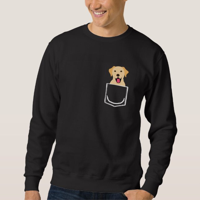Moletom Labrador In Pocket  Peeking Dog (Frente)