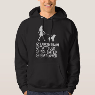 Moletom Labrador Mãe Tatuada Educada Pet Dog Empregado