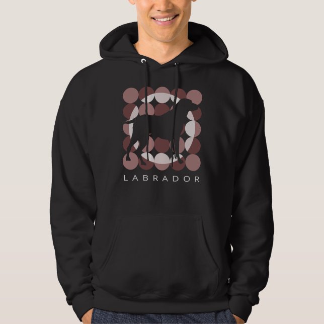 Moletom Labrador Retriever - Estilo de Vintage Brown (Frente)