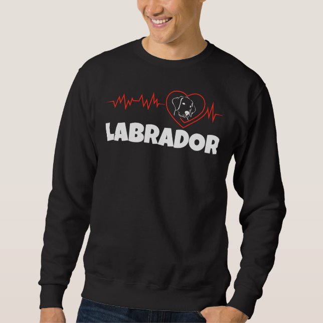 Moletom Labrador Retriever Heart Beat (Frente)